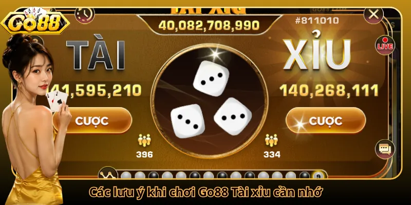 Các lưu ý khi chơi Go88 Tài xỉu cần nhớ