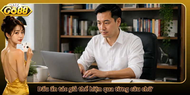 Dấu ấn tác giả thể hiện qua từng câu chữ