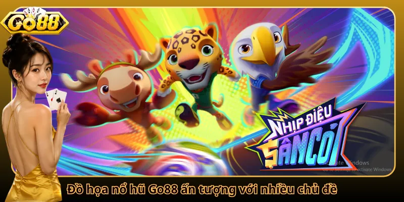 Đồ họa nổ hũ Go88 ấn tượng với nhiều chủ đề