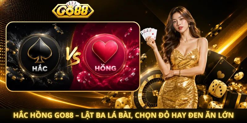 Hắc Hồng Go88 – Lật Ba Lá Bài, Chọn Đỏ Hay Đen Ăn Lớn