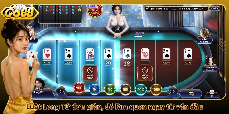 Luật Long Tứ đơn giản, dễ làm quen ngay từ ván đầu