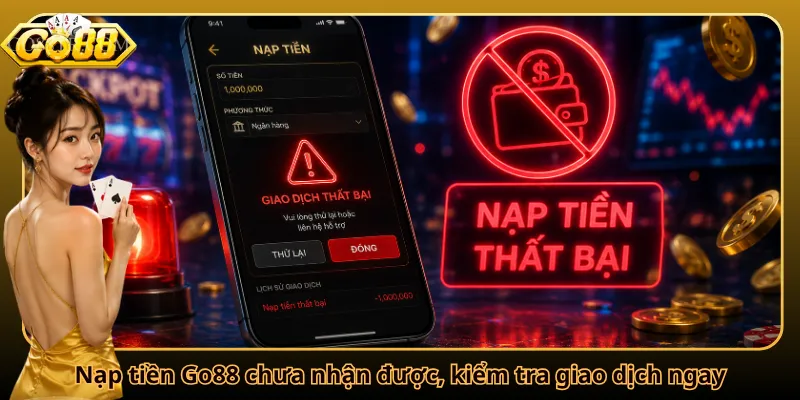 Nạp tiền Go88 chưa nhận được, kiểm tra giao dịch ngay