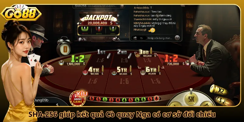 SHA-256 giúp kết quả Cò quay Nga có cơ sở đối chiếu