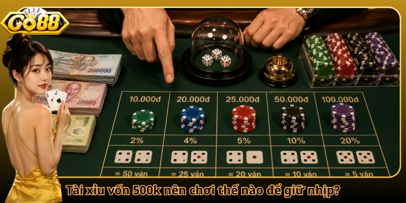 Tài xỉu vốn 500k nên chơi thế nào để giữ nhịp?